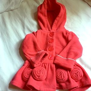 Kids headquarters | pink peplum coat